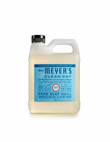 Mrs Meyers Repuesto de jabón para manos, aroma agua de lluvia 975ml