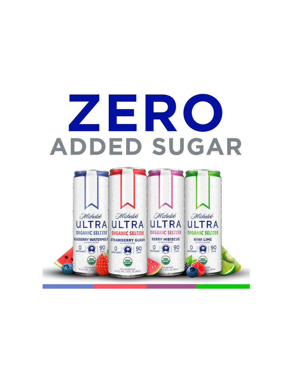 Michelob ULTRA Organic Hard Seltzer, 12 unidades