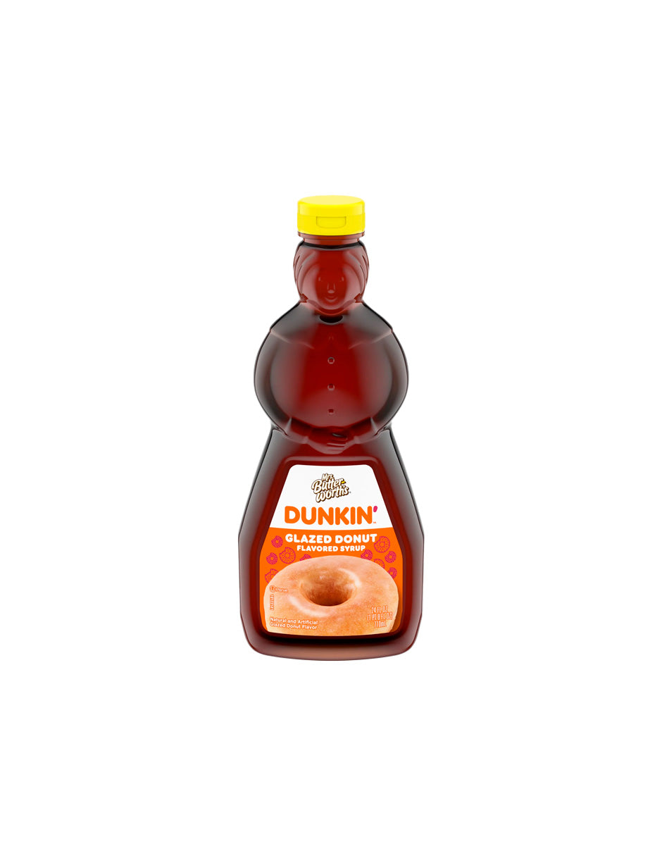 Mrs. Butterworth's Dunkin jarabe para panqueques con sabor a donut glaseado 710ml