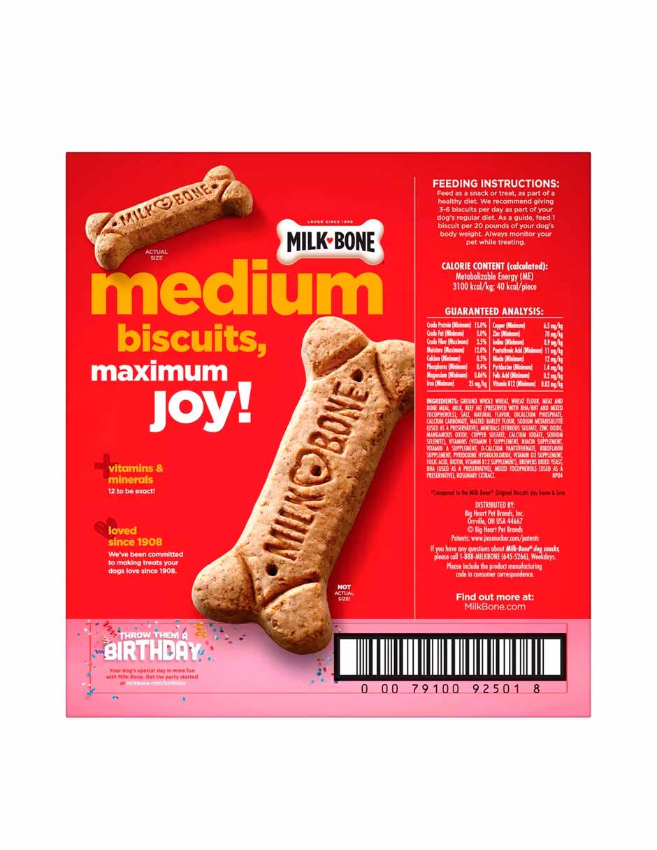 Milk bone Galletas para perros medianos 4.54kg