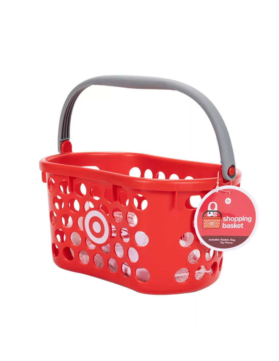 Mini Cesta de compras de juguete Target con accesorios