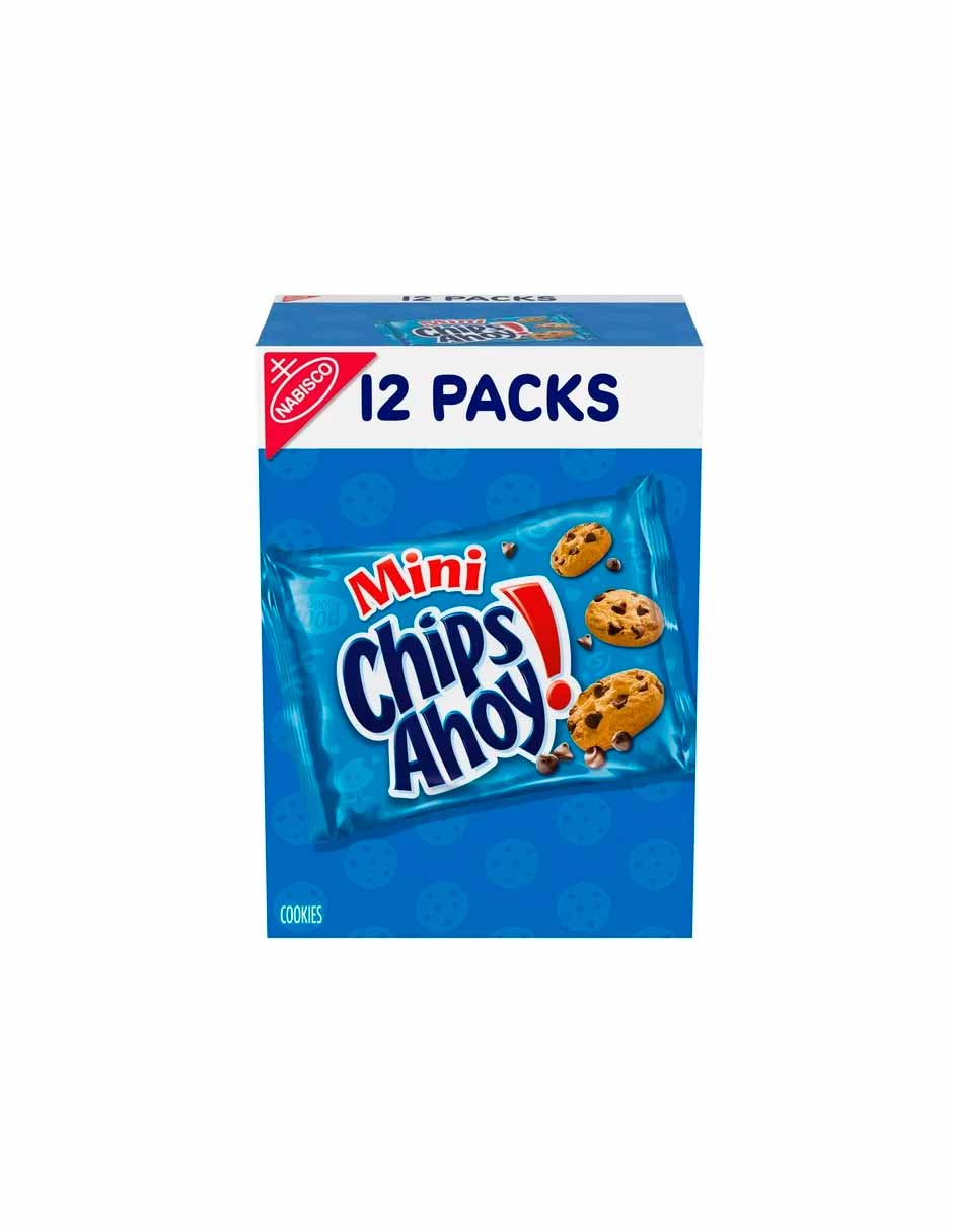 Chips Ahoy mini galletas con chispas de chocolate 12 pack