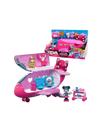 Jet Minnie Mouse Bow-Liner con Figuras y Accesorios