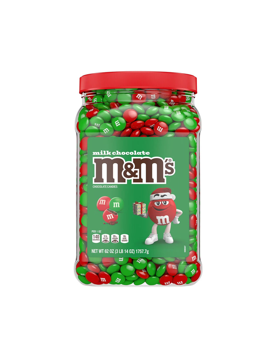M&M’s navideños chocolate con leche rojo y verde 1.75 kg