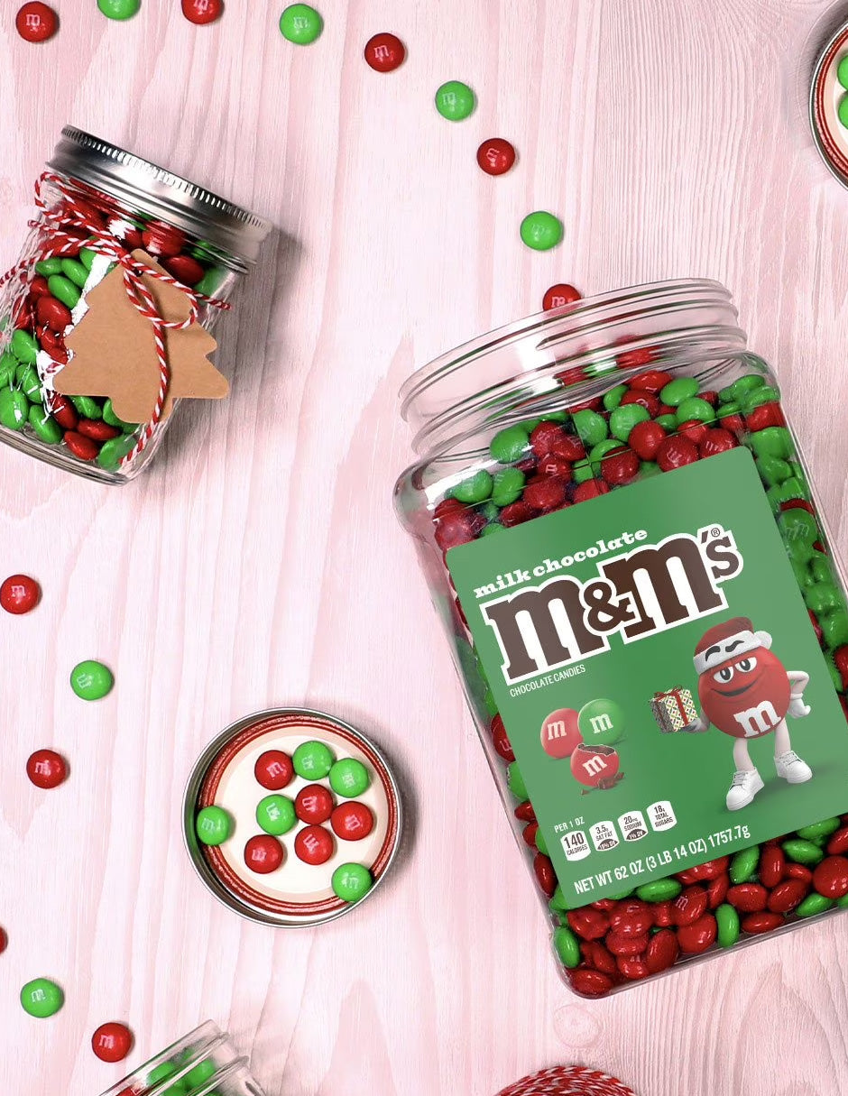 M&M’s navideños chocolate con leche rojo y verde 1.75 kg
