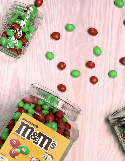 M&M’s navideños chocolate con cacahuate rojo y verde 1.75 kg