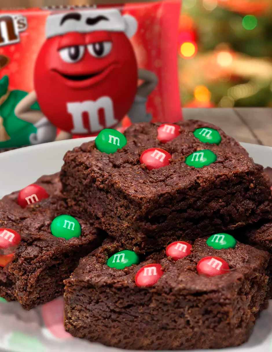 M&M's chocolates mantequilla de maní edición navideña 283gr