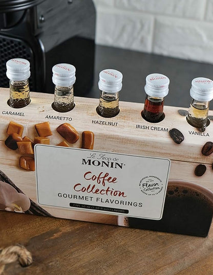 Monin Jarabes colección de café, 5 sabores de 50ml