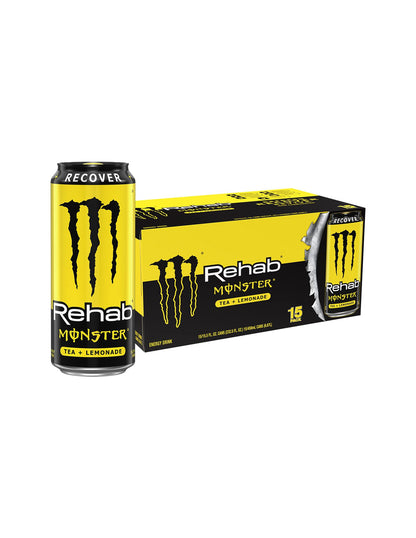 Monster Rehab Tea + Lemonade Energy Pack 15 Latas de 473ml