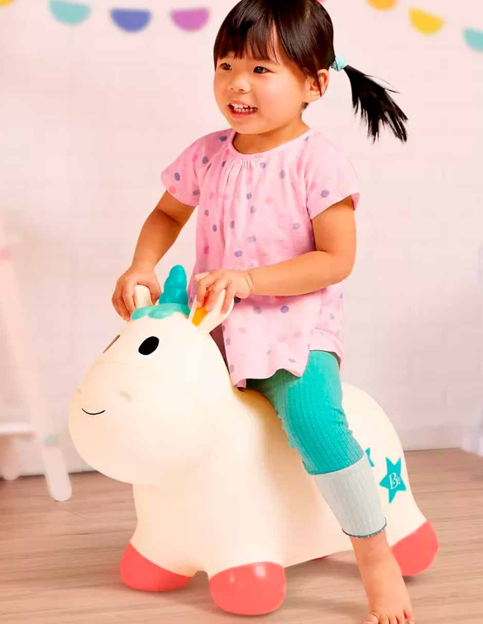 B. toys montable unicornio saltador para niños de 18 meses en adelante