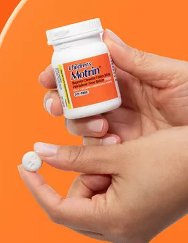 Masticables Ibuprofeno Children's Motrin 24 tabletas, Alivio del Dolor y Fiebre para Niños 2-11 Años