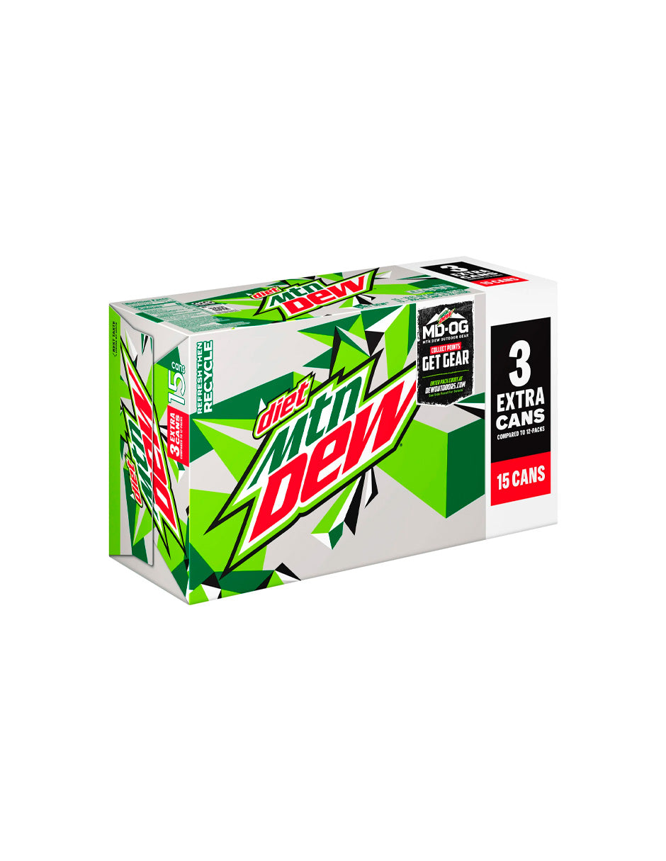 Refresco Mountain Dew diet 15 pack