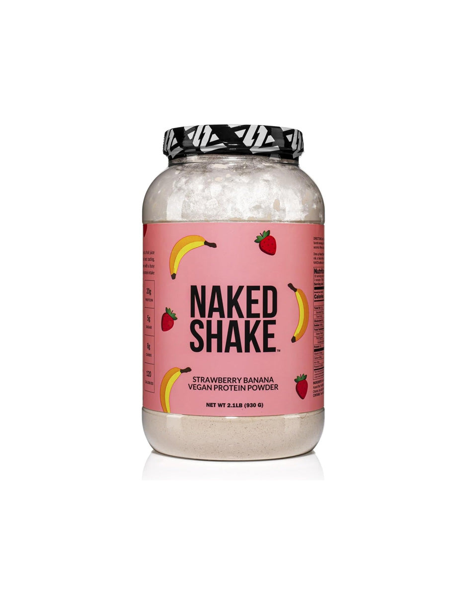 Proteína NAKED Shake Vegana Fresa Plátano con MCT 30 Porciones 930 g