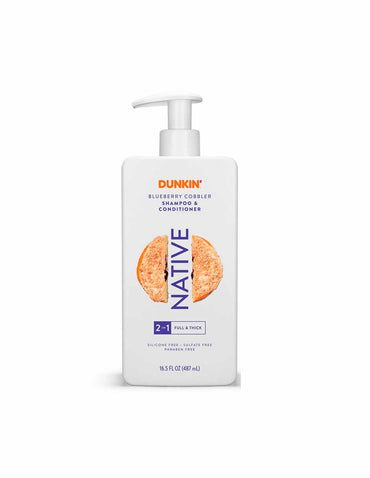 Native x Dunkin' Set shampoo y acondicionador, gel de baño y desodorante Blueberry Cobbler