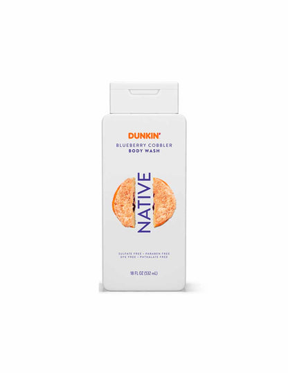 Native x Dunkin' Set shampoo y acondicionador, gel de baño y desodorante Blueberry Cobbler