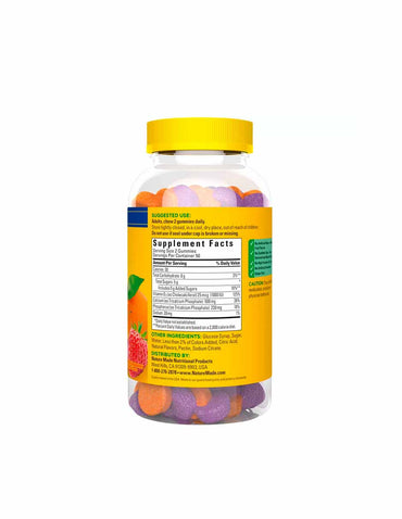 Nature Made Calcio 500 mg con vitamina D3 gomitas de soporte óseo 100 unidades