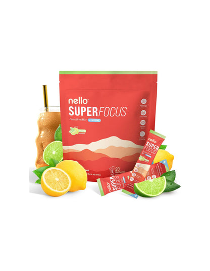 Bebida Nello SuperFocus Sabor Mojito Enfoque y Energía 20 Sobres Sin Azúcar