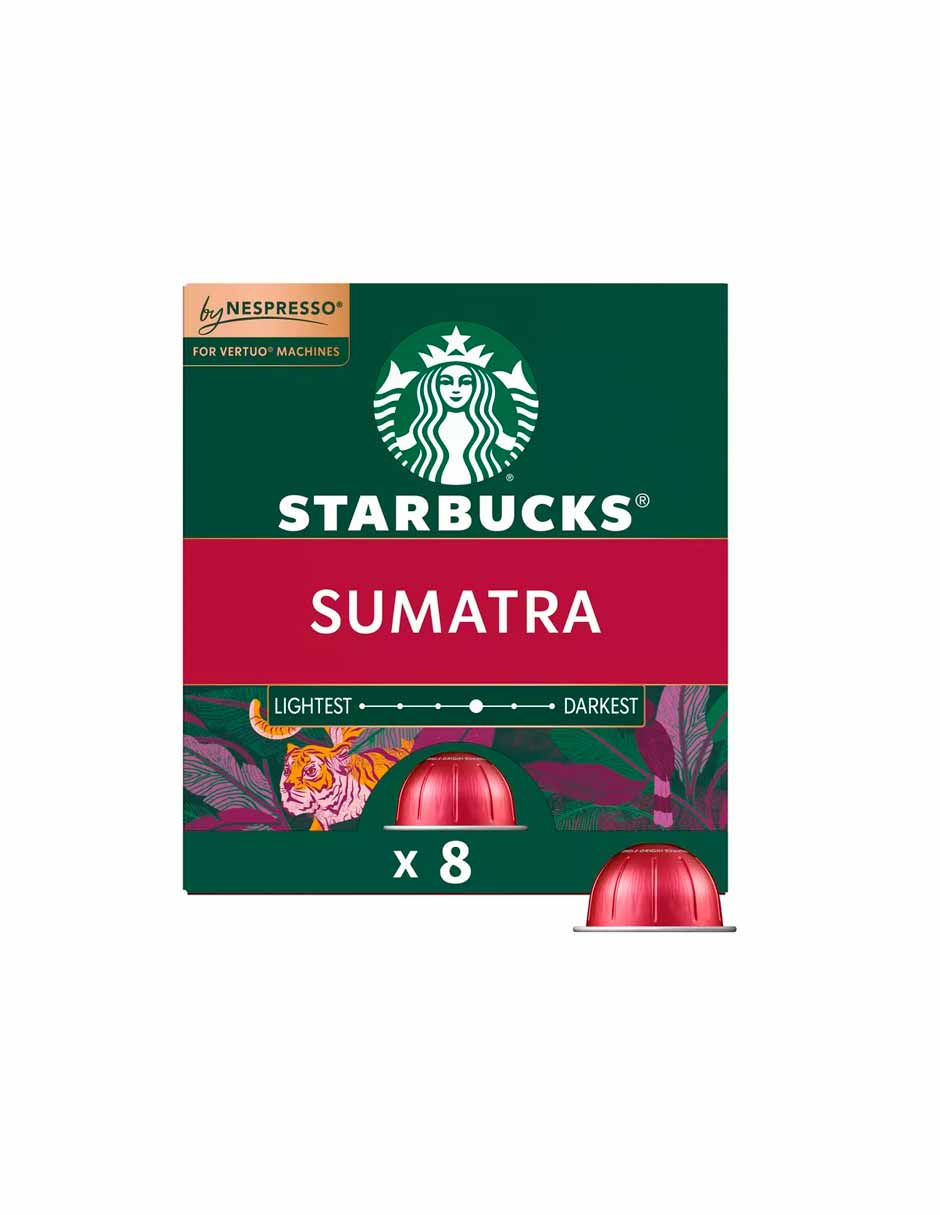 Starbucks Sumatra cápsulas Nespresso Vertuo 8 cápsulas