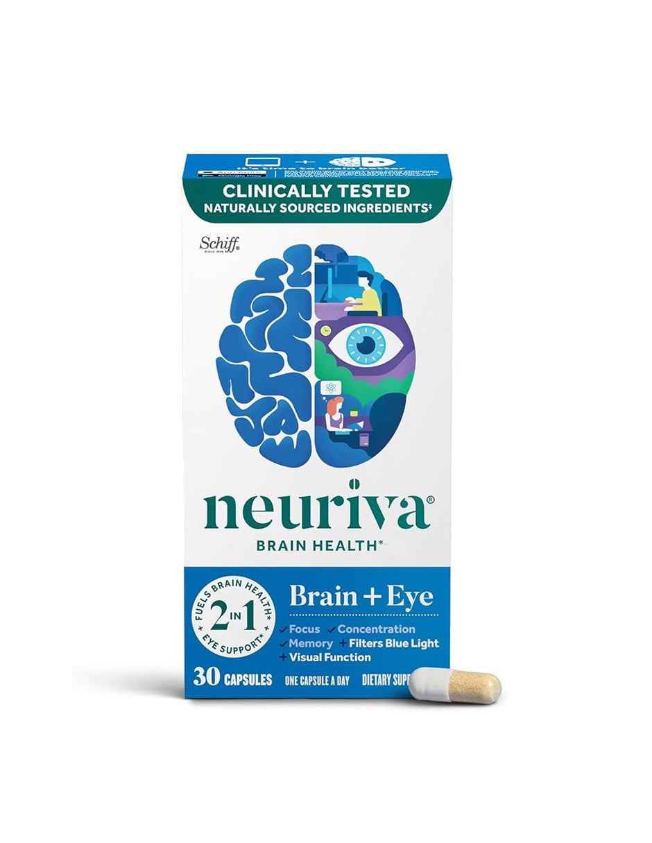 Neuriva Brain + Eye Suplemento Cerebral y Ocular 30 Cápsulas