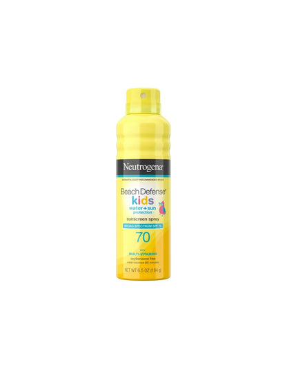 Neutrogena Beach Defense Spray protector solar para niños, SPF 70 184gr