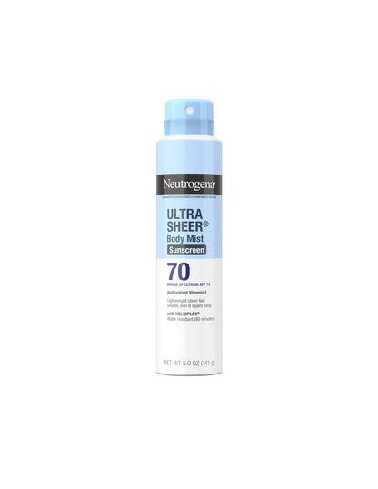 Neutrogena Ultra Sheer protector solar ligero en spray, SPF 70 141gr