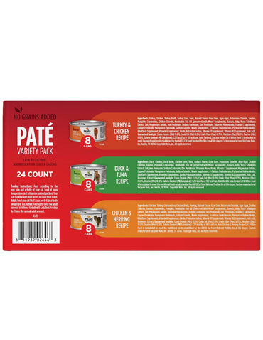Alimento Húmedo Nulo Cat Paté Variado 24 Latas