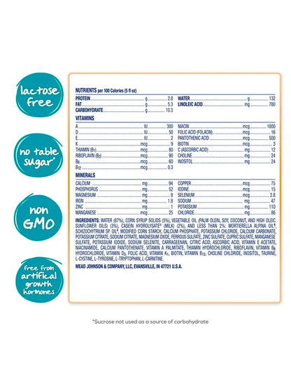 Nutramigen Fórmula Hipoalergénica para Bebés sin Lactosa, Alivio de los Cólicos de la Alergia a la Leche de Vaca Que Comienza en 24 Horas, Omega-3 DHA para el Desarrollo Del Cerebro para Apoyo Inmunológico, 8 FL Oz (6 Unidades)