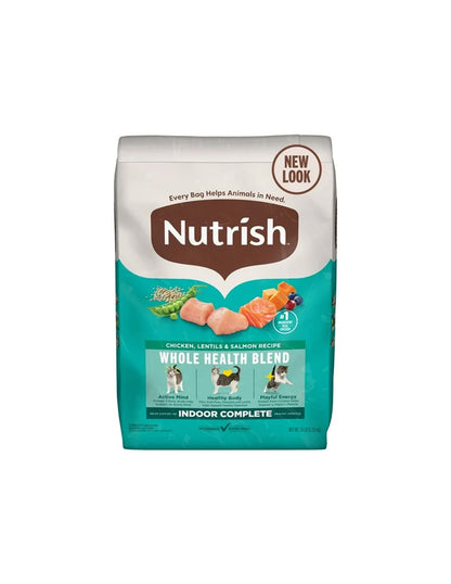 Alimento seco para gatos Nutrish Indoor sabor Pollo, Lentejas, Salmón 6.35kg