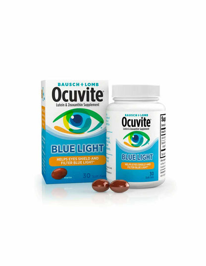 Ocuvite Blue Light 25 mg Suplemento de luteína y zeaxantina, 30 cápsulas