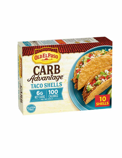 Old El Paso Carb Taco Shells 6 g de carbohidratos netos, 100 calorías, 10 unidades