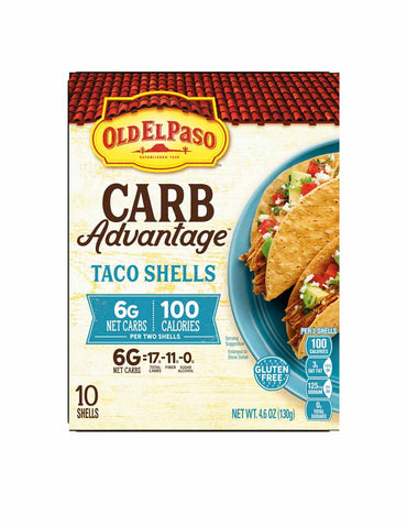 Old El Paso Carb Taco Shells 6 g de carbohidratos netos, 100 calorías, 10 unidades