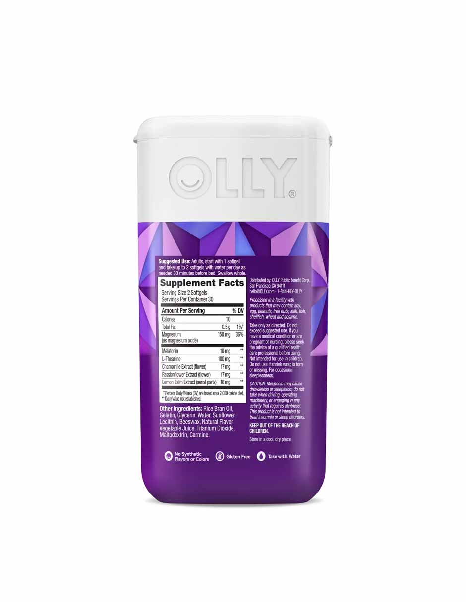OLLY Cápsulas para dormir ultra fuertes, 60 unidades