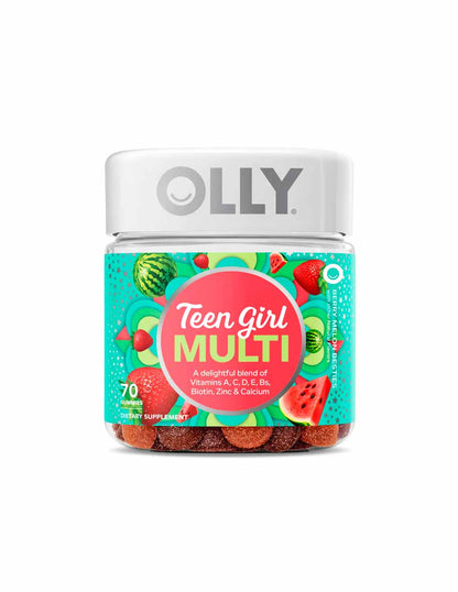 OLLY Teen Girl, vitamina A, C, D, E, B12, biotina, 70 unidades