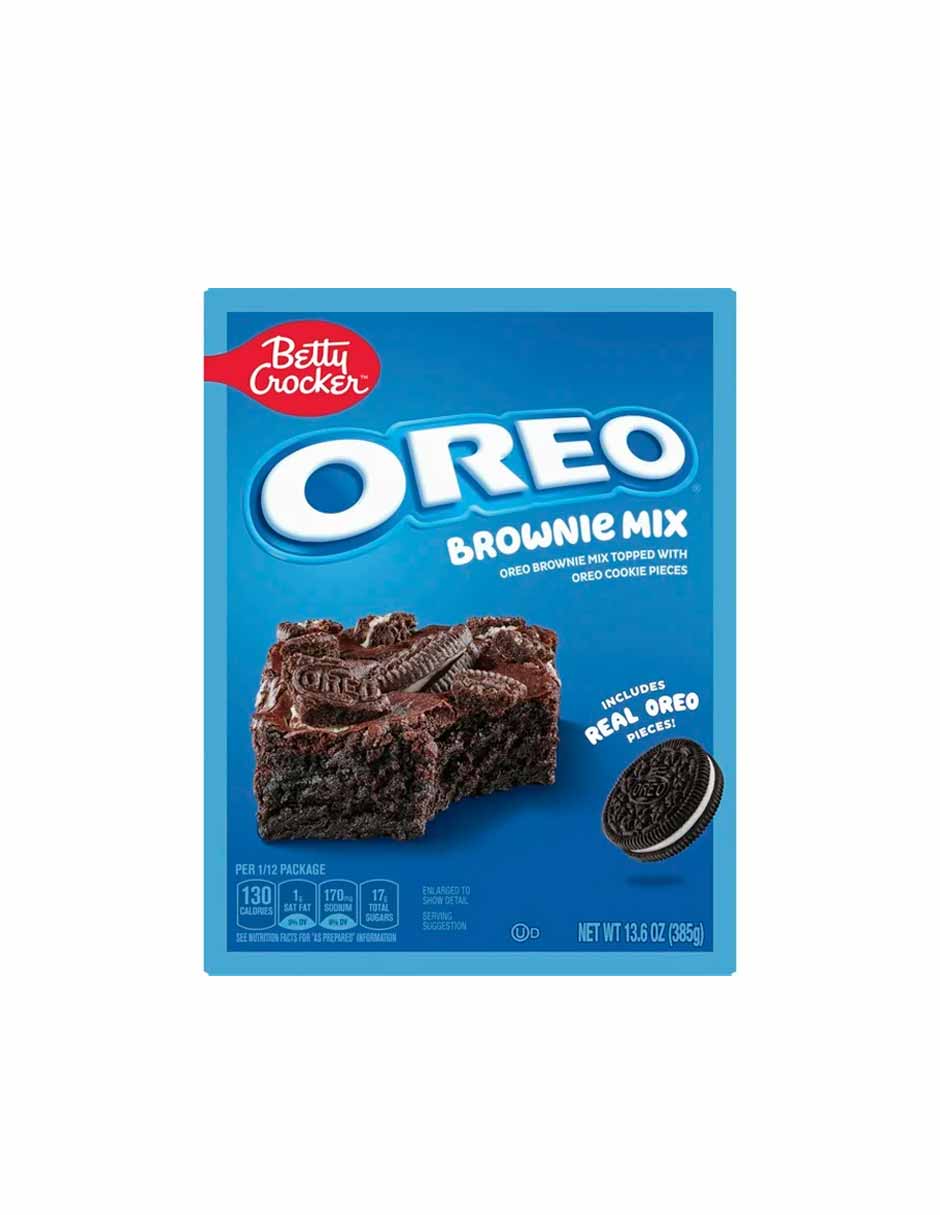 Betty Crocker OREO Brownie Mix con trozos de galleta 385gr