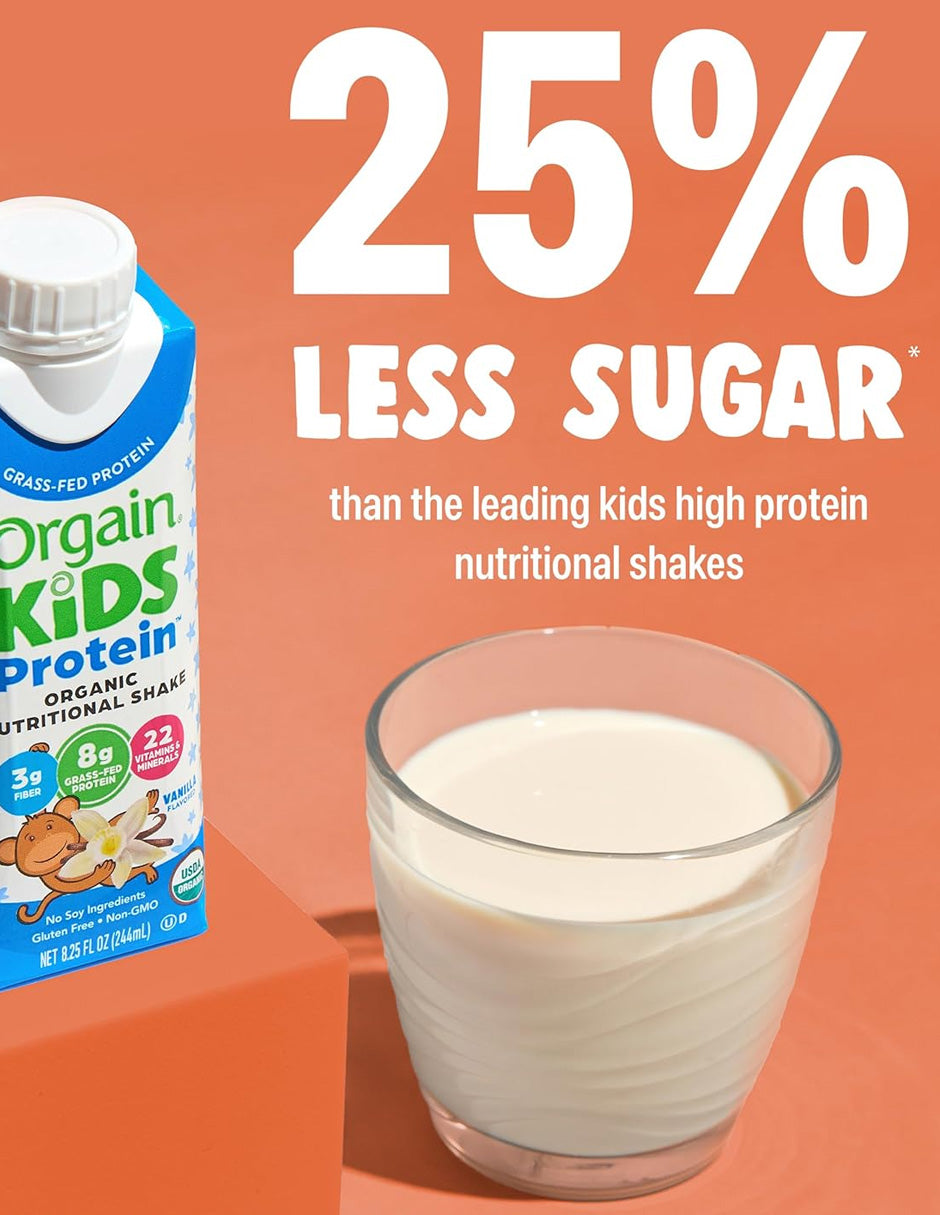 Batido nutricional orgánico infantil con proteínas Orgain 12 pack (variedad)