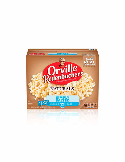 Orville Redenbacher's Naturals Palomitas de maíz, saladas 12 unidades