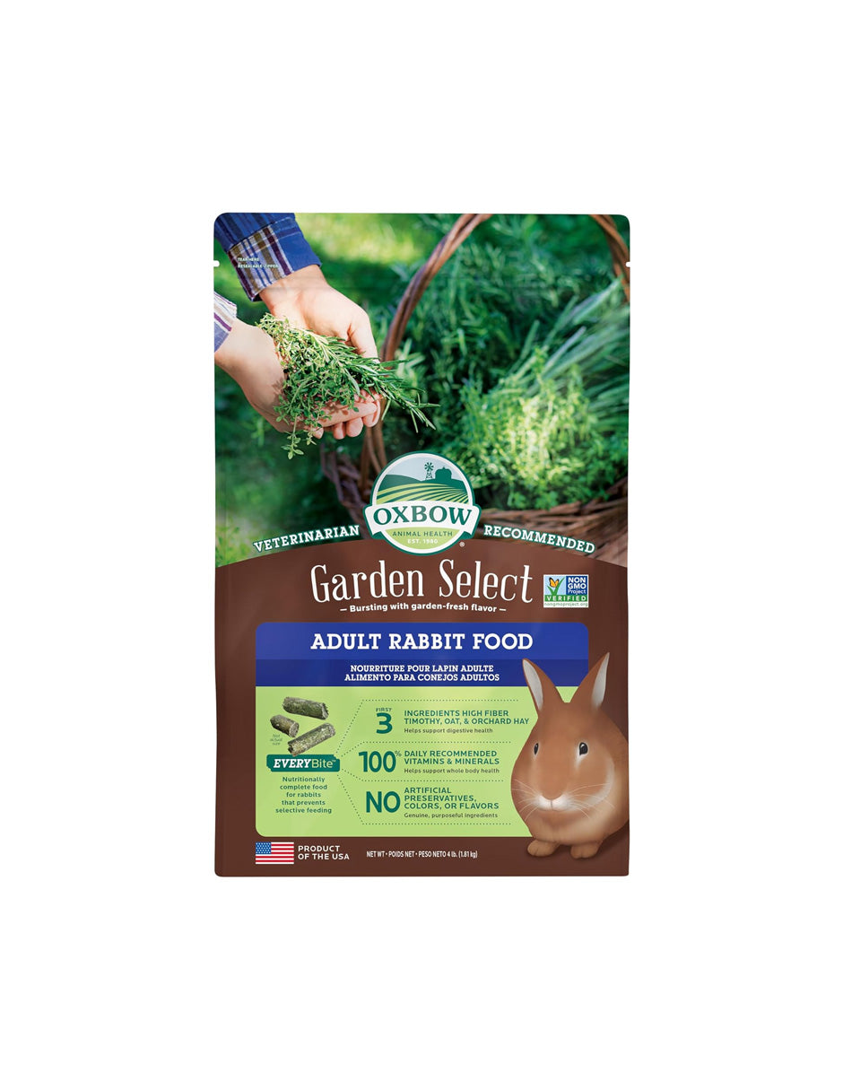 Alimento para conejos adultos con heno Timothy Oxbow 1.81kg