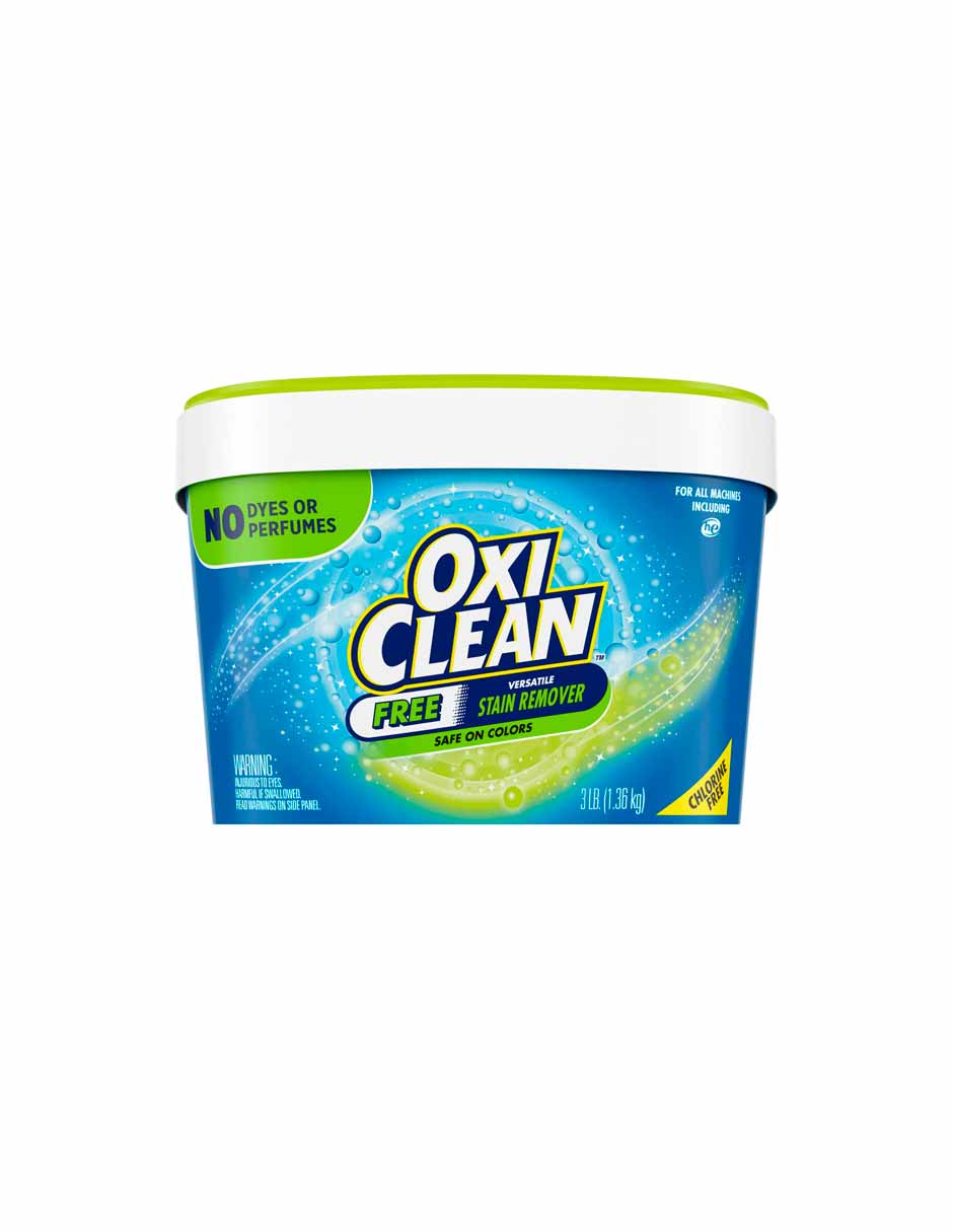 OxiClean Free Polvo quitamanchas versátil, sin colorantes ni perfumes, 1.37kg