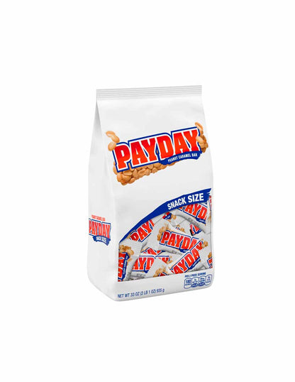 PAYDAY, barras de caramelo tamaño snack de maní y caramelo 935gr