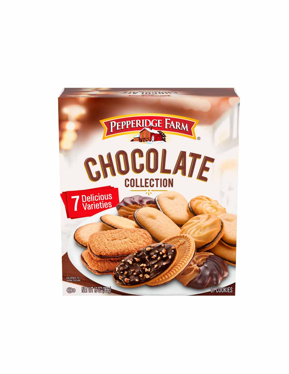 Galletas Pepperidge Farm Variedad Chocolate 31 piezas, 369gr