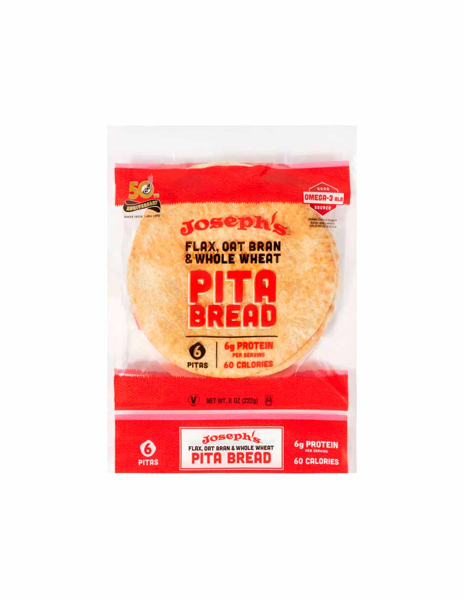 Joseph's Pan de pita integral 6 unidades