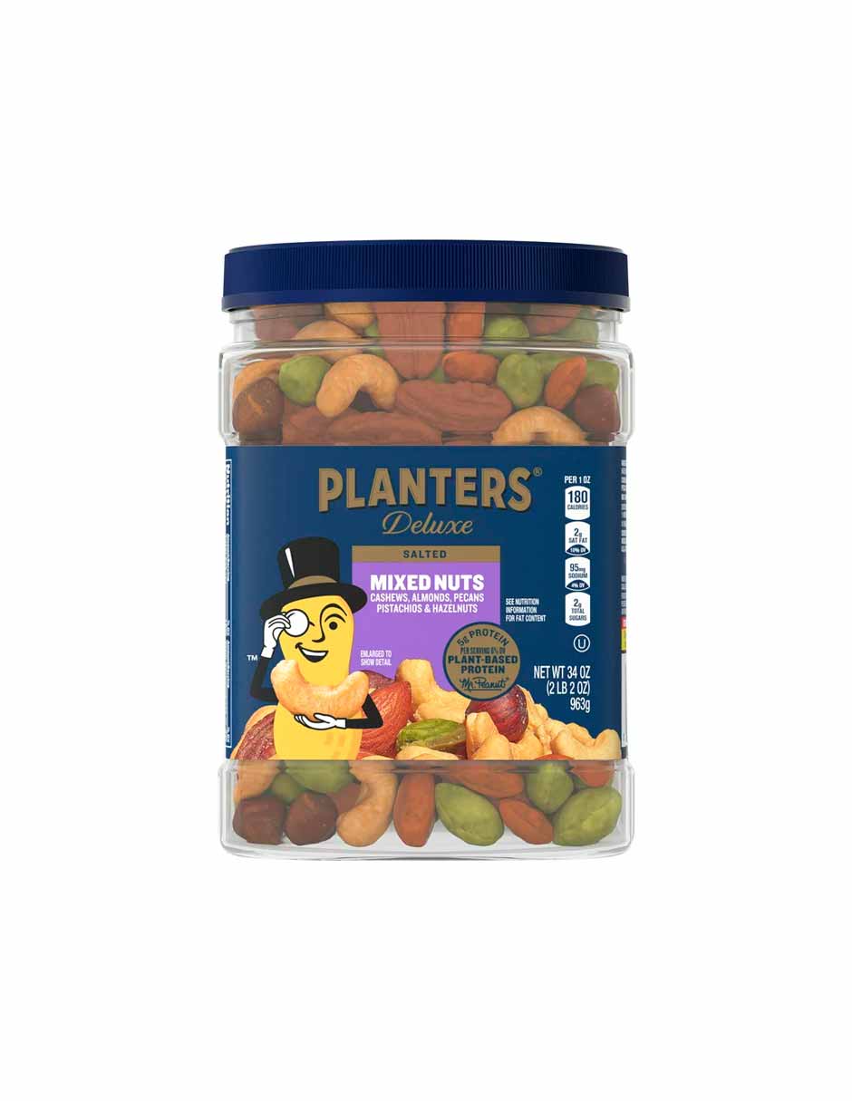 PLANTERS Deluxe Mixed Nuts con sal marina, 963 gr