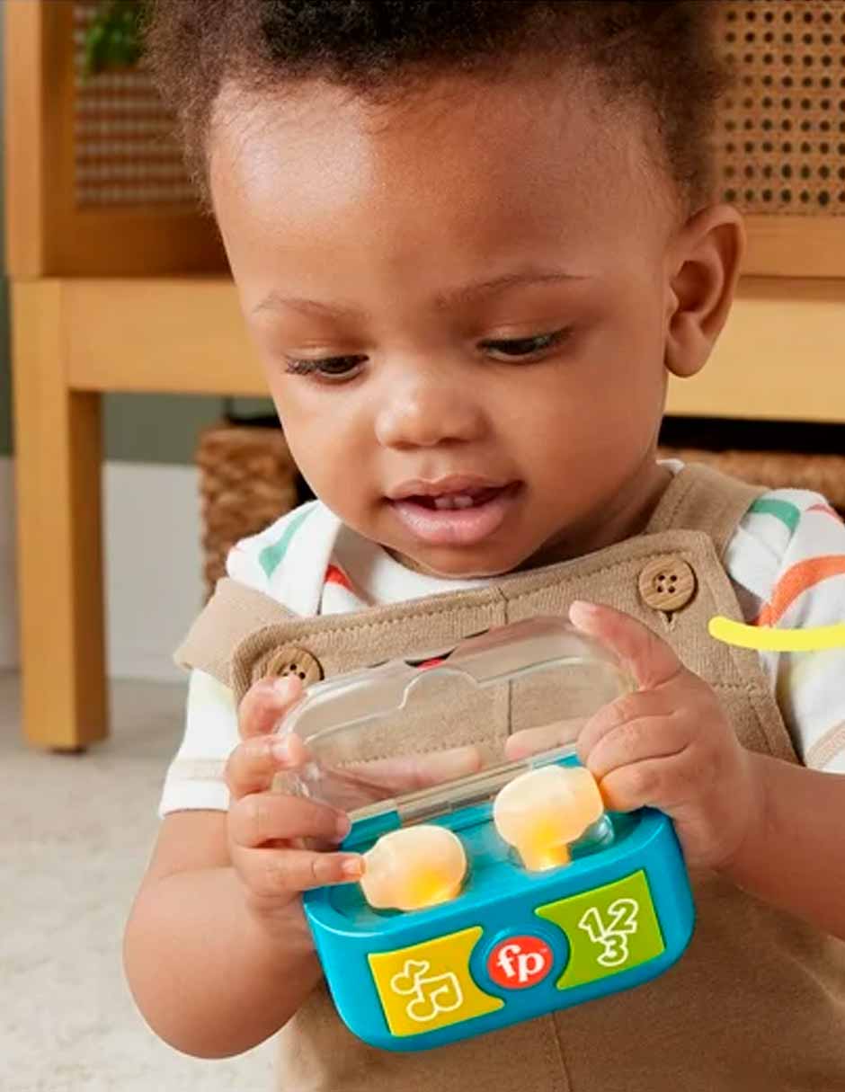 Fisher-Price auriculares interactivos de aprendizaje con música y luces para bebés