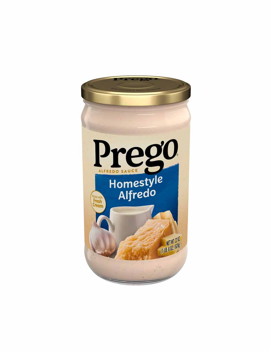 Salsa para pasta Prego, salsa Alfredo casera, 624gr