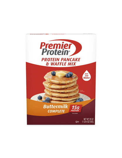 Premier Protein harina para pancakes con proteína, sabor mantequilla 567gr
