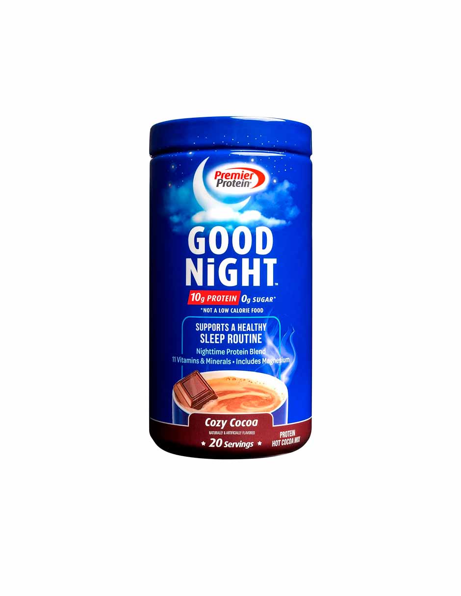 Premier Protein Good Night Proteína en polvo, sabor cocoa 20 porciones