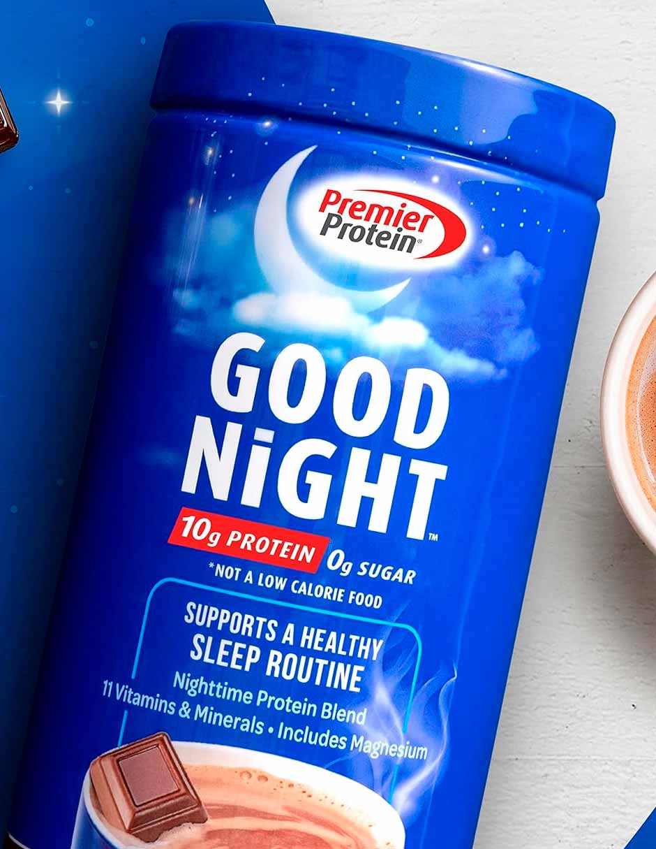 Premier Protein Good Night Proteína en polvo, sabor cocoa 20 porciones