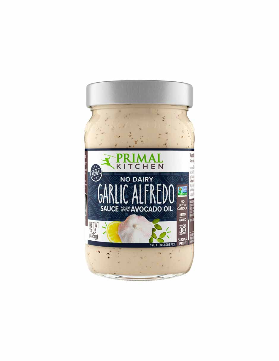 Primal Kitchen Salsa Alfredo sin lácteos con ajo 425gr