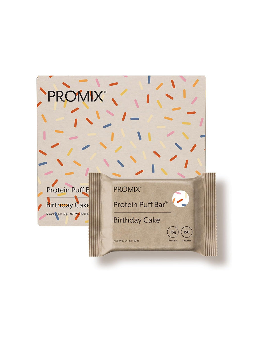Barras de Proteína ProMix Puff Birthday Cake 12 barritas