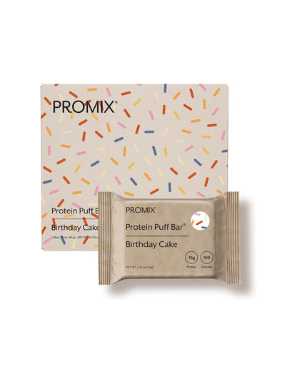 Barras de Proteína ProMix Puff Birthday Cake 12 barritas